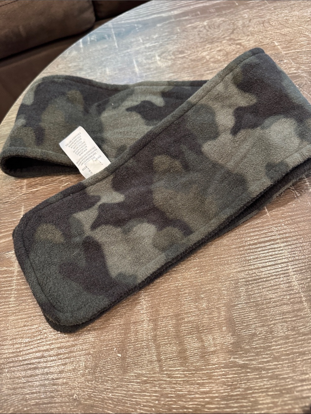 Target Green & Black Camouflage Fleece Scarf